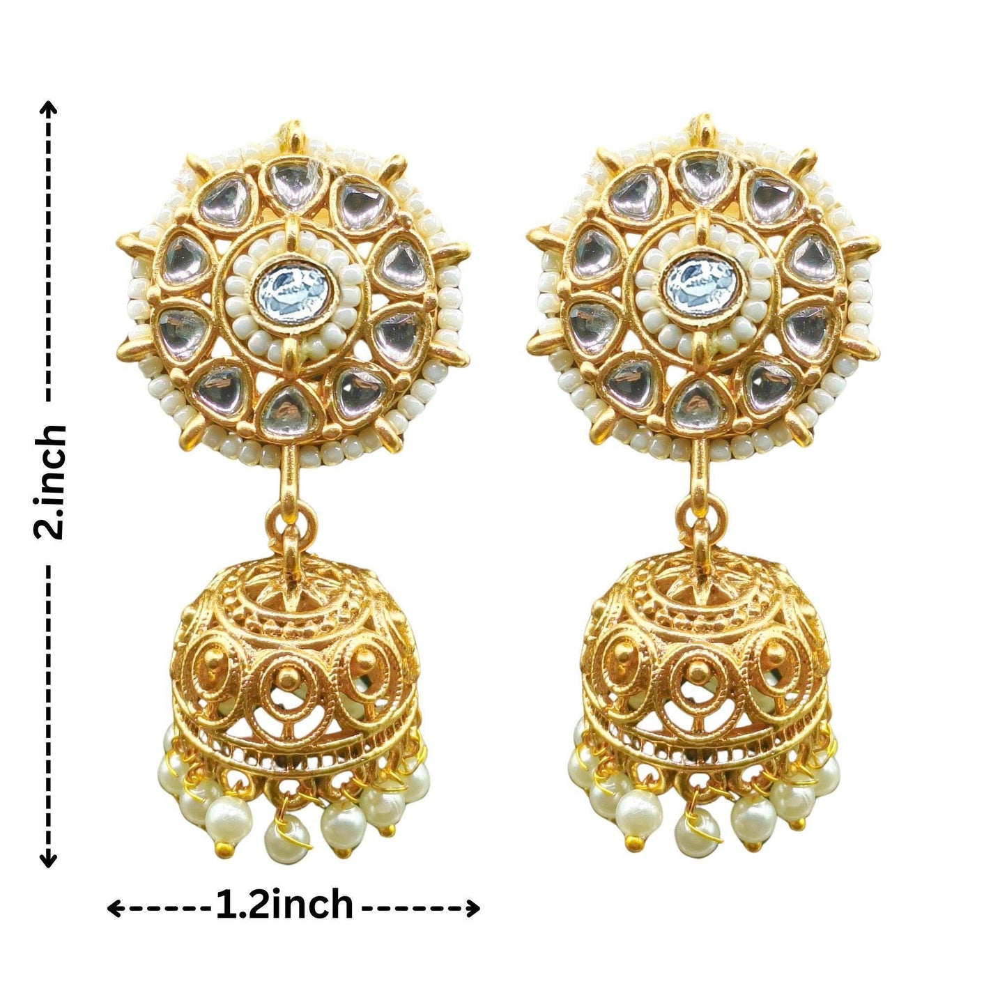 Aditi Rajwadi Necklace Set - Perfect for Wedding abd Festive Wear, Indian Traditional Jewellery. - Nandai Jewels