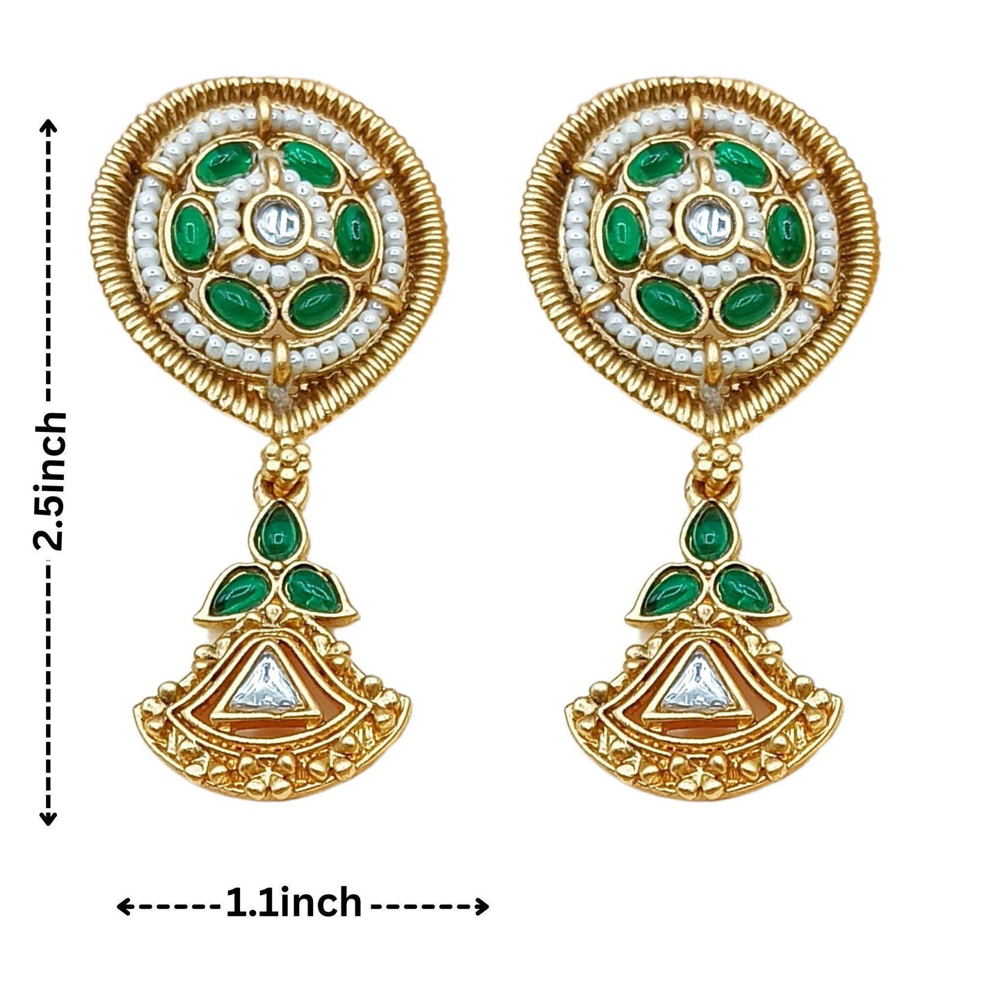 Rajwadi choker set, rajputi jewellery, indian traditional jewellery, kundan design, meenakari work, gift for women - Nandai Jewels