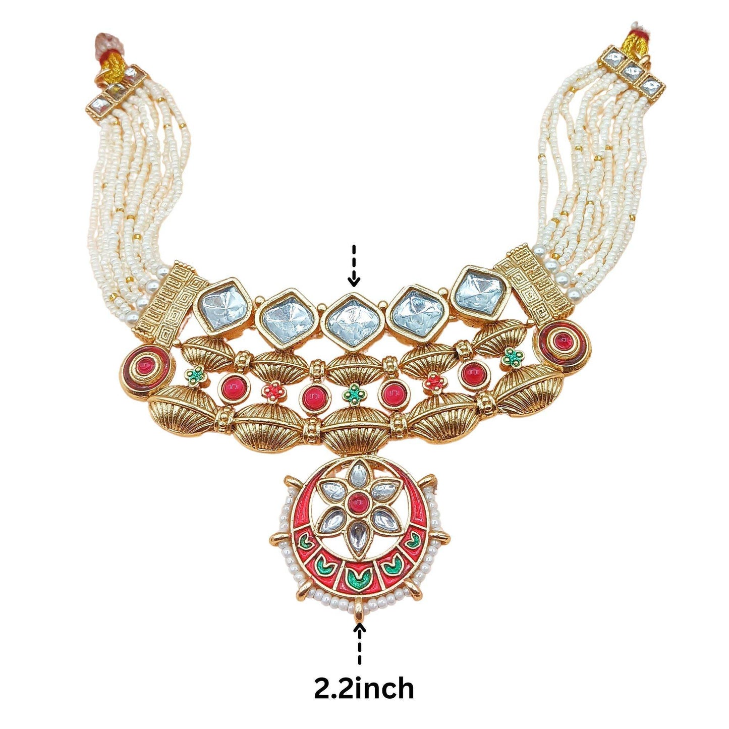 Rashmika Rajwadi Meena Jewelry set - Nandai Jewels