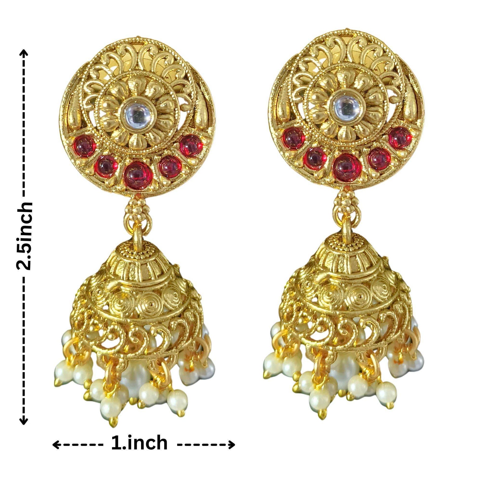 Janvi Rajputi Necklace Set, Rajwadi Jewellery Design, Bridal Choker, Indian Traditional Jewellery, Pearl Beaded Set, Gift for Women. - Nandai Jewels