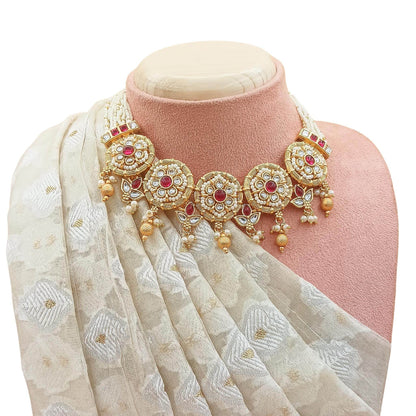 Mohini Rajwadi Necklace Set - Nandai Jewels