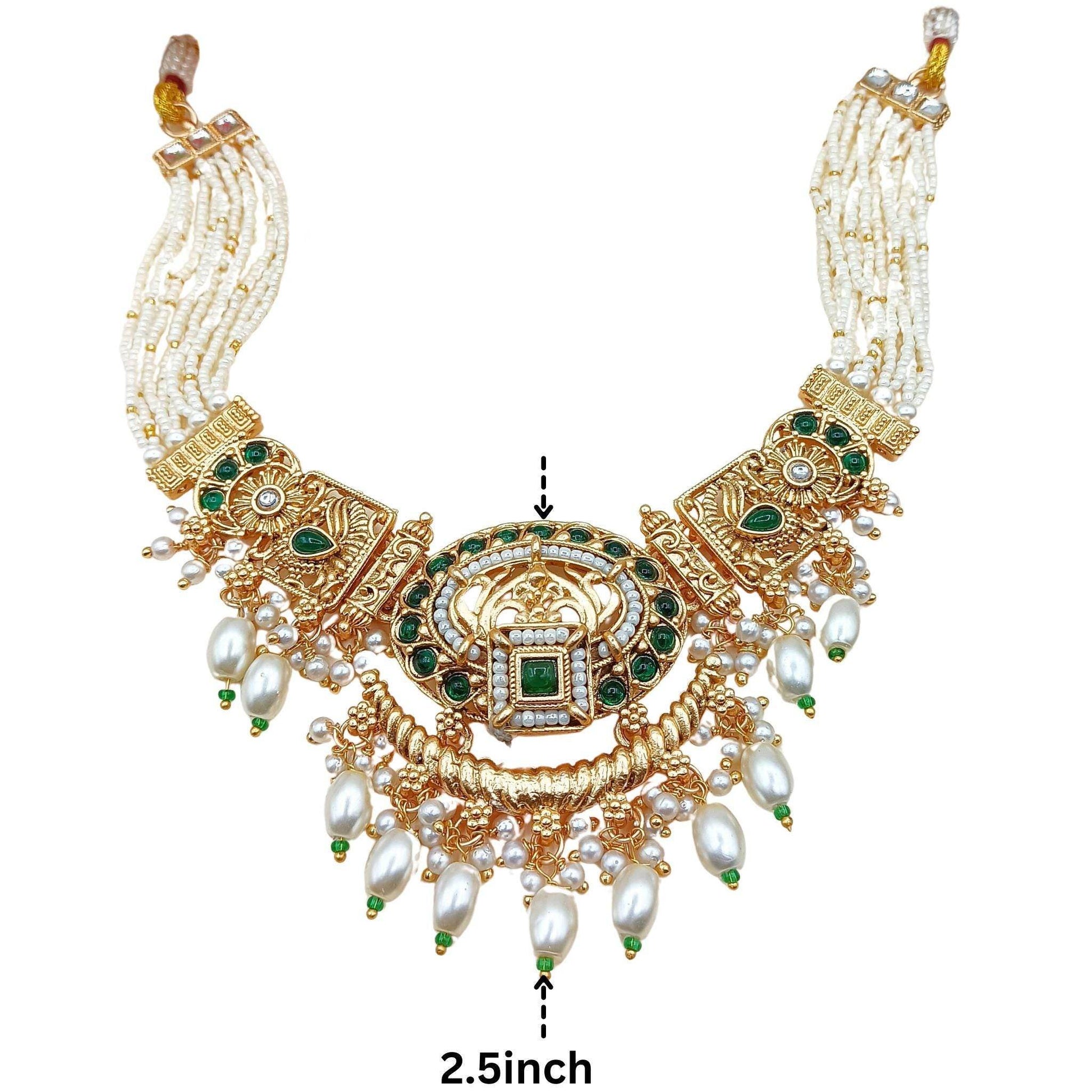 Saloni Rajwadi Necklace Set - Nandai Jewels