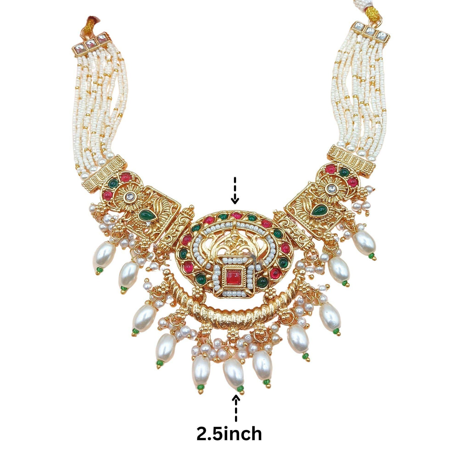 Saloni Rajwadi Necklace Set - Nandai Jewels