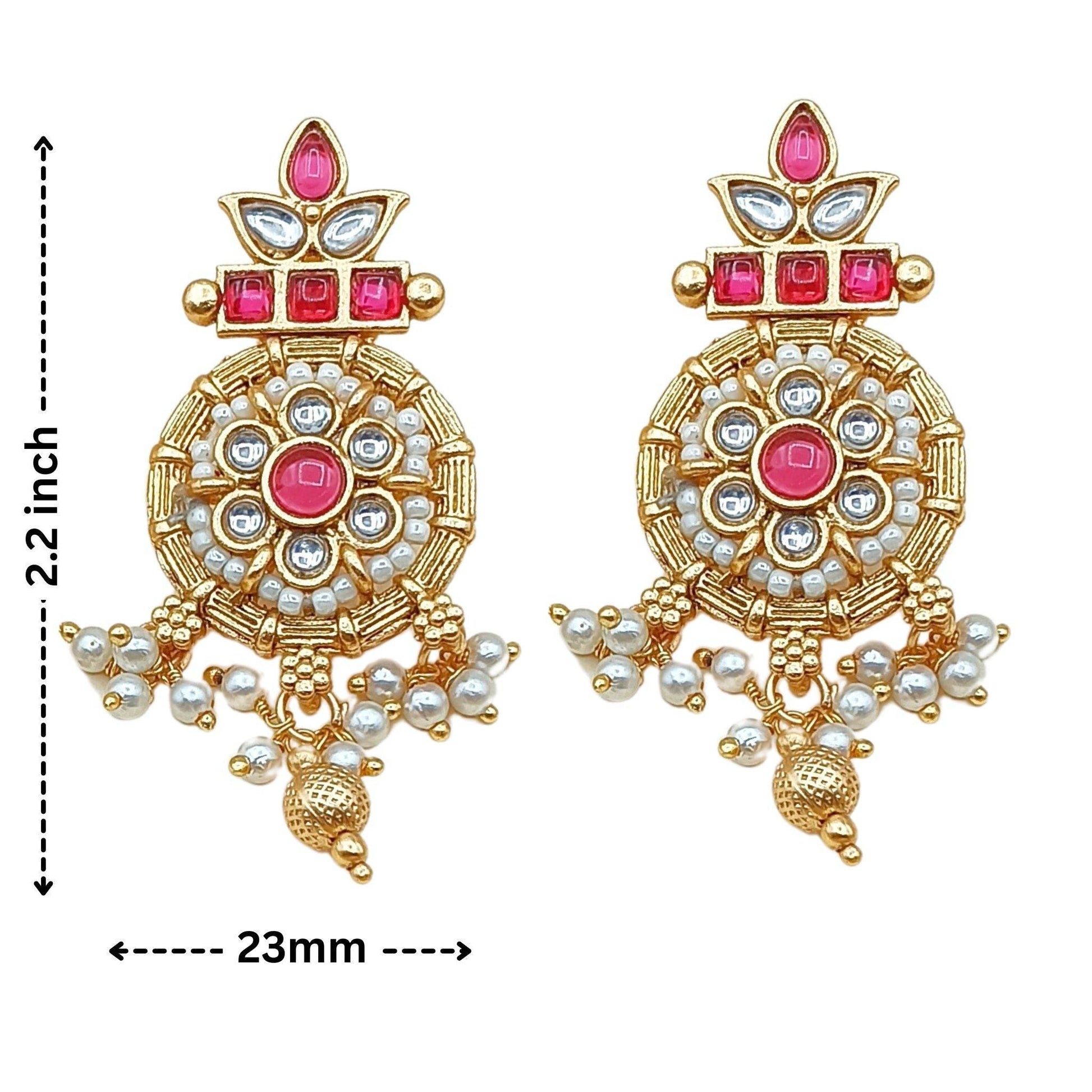 MOHINI Rajwadi Earrings - Nandai Jewels