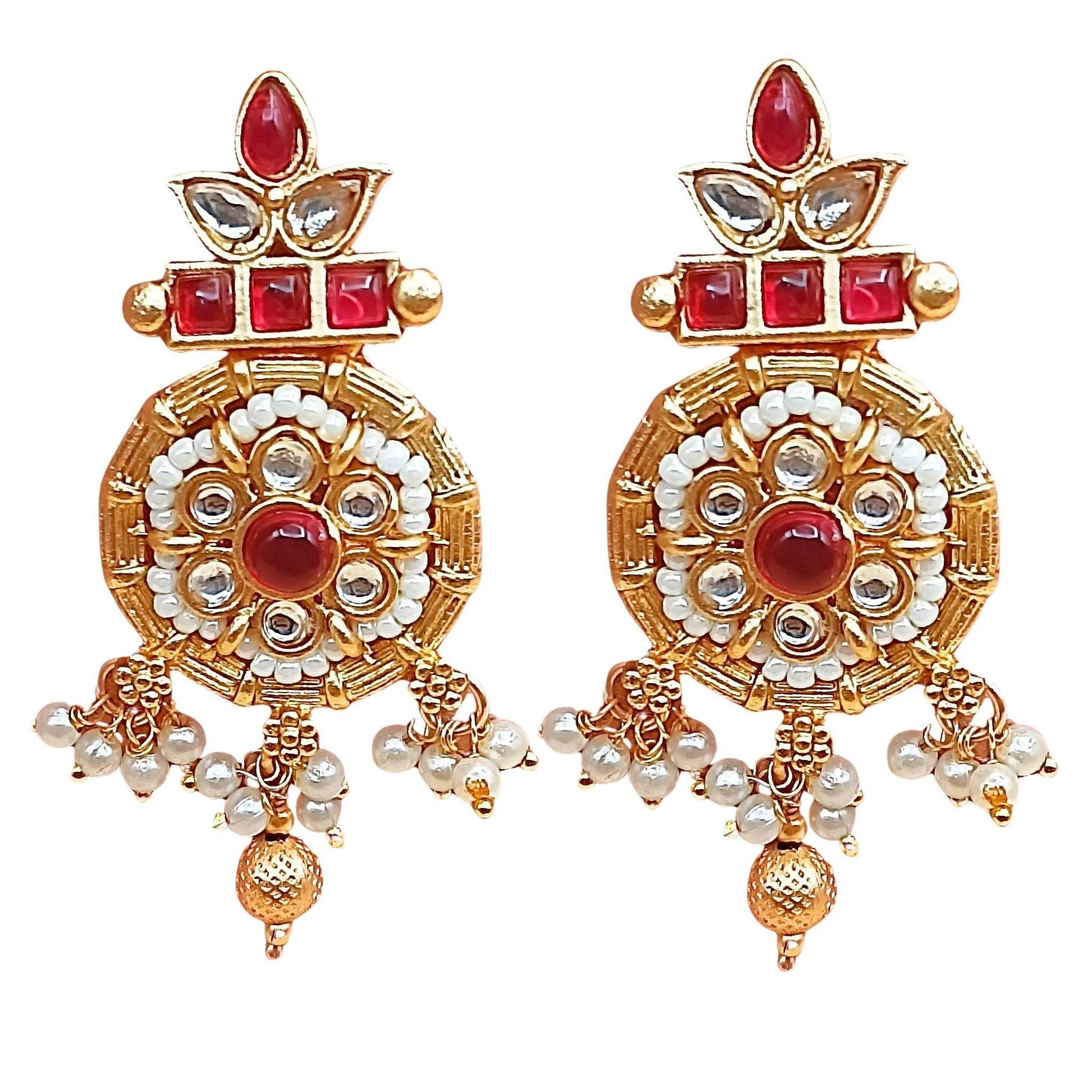 Mohini Rajwadi Necklace Set - Nandai Jewels