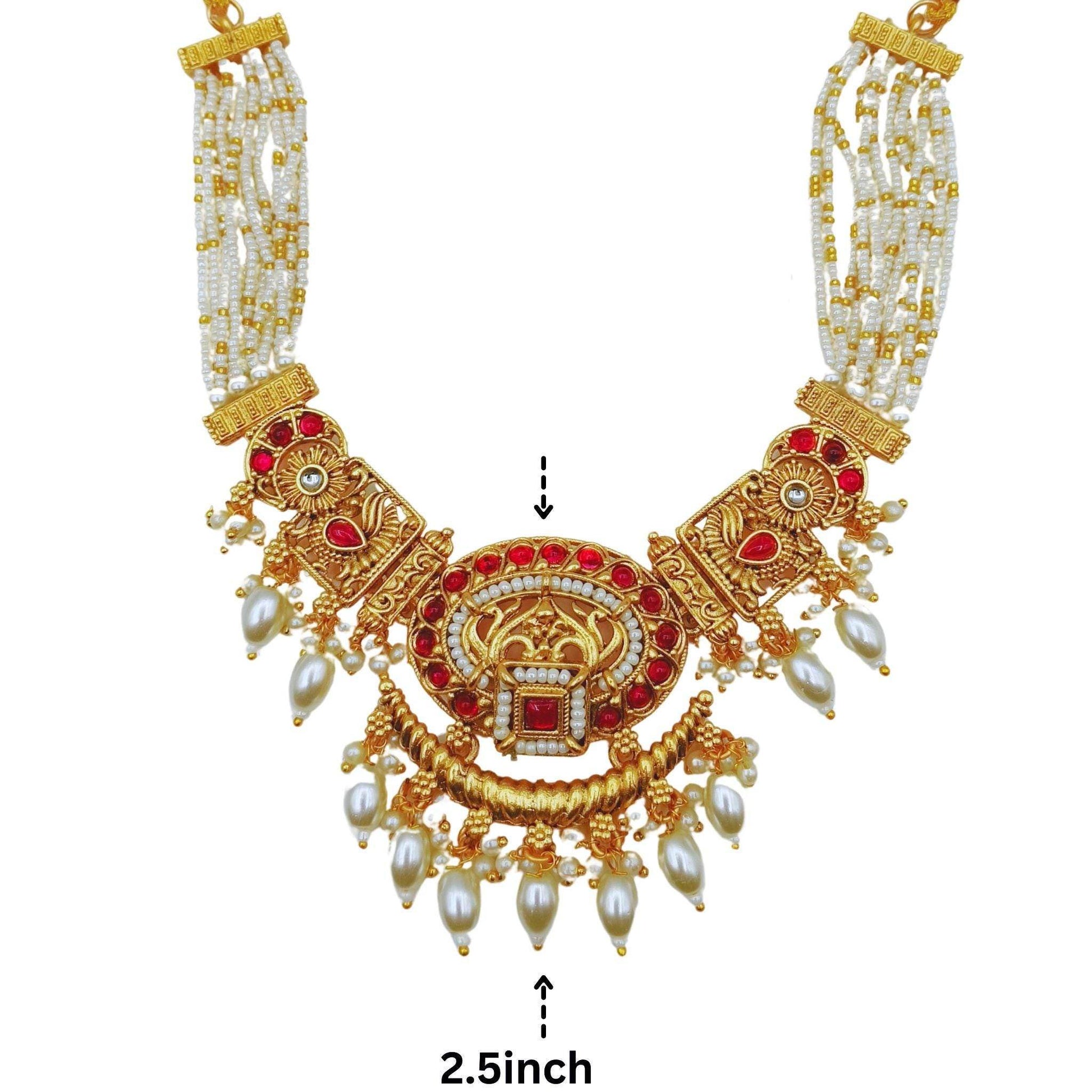 Saloni Rajwadi Necklace Set - Nandai Jewels
