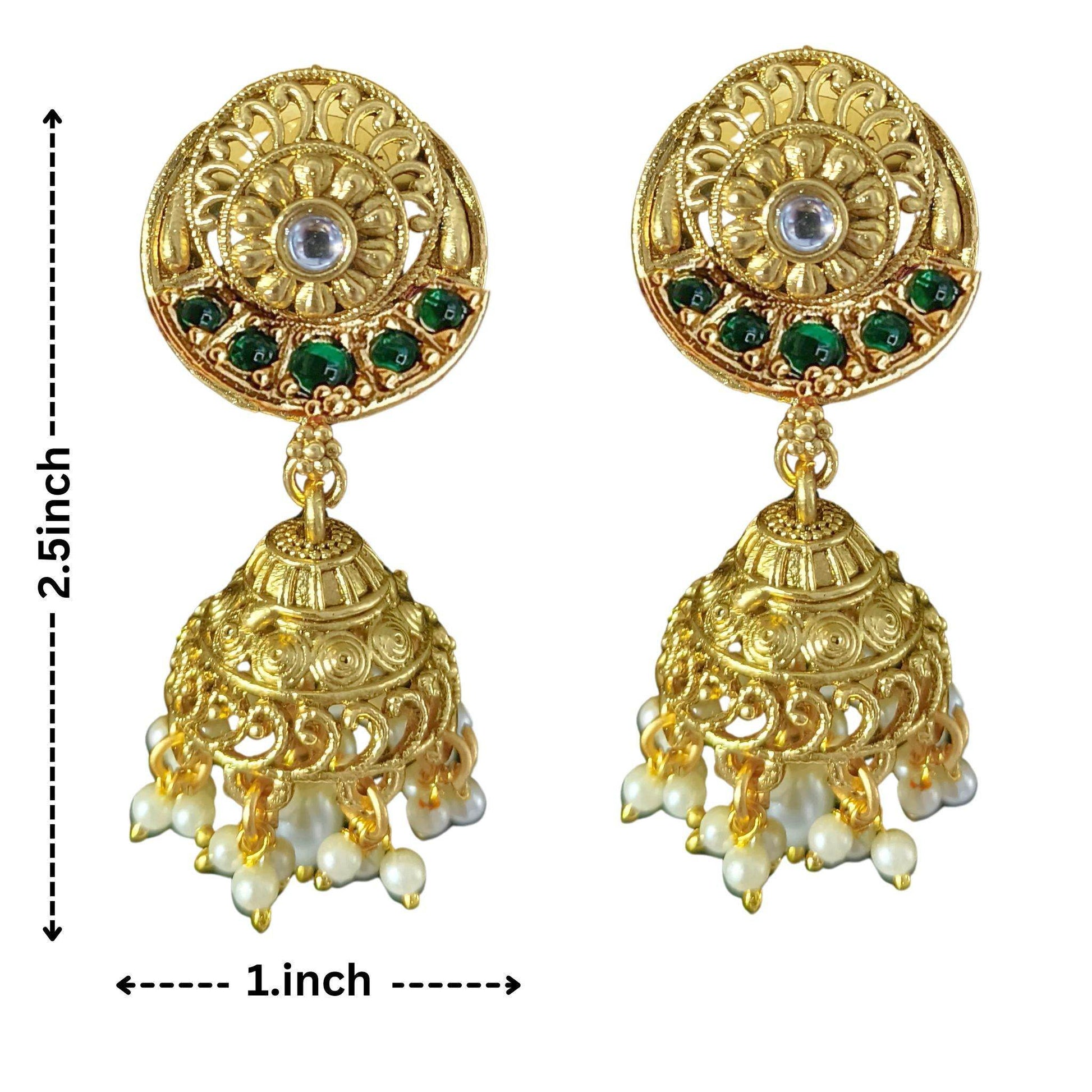 Janvi Rajputi Necklace Set, Rajwadi Jewellery Design, Bridal Choker, Indian Traditional Jewellery, Pearl Beaded Set, Gift for Women. - Nandai Jewels