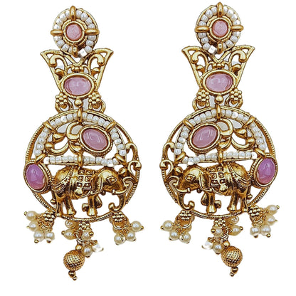 COMBO Rajputi Elephant Design Necklace With Earrings - Rajwadi Necklace Set, Pack of 2, Wedding Gift for Her, Indian Traditional Jewellery. - Nandai Jewels