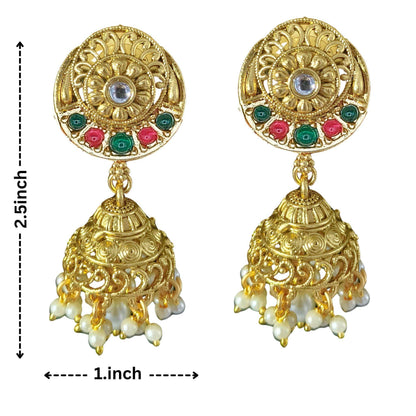Janvi Rajputi Necklace Set, Rajwadi Jewellery Design, Bridal Choker, Indian Traditional Jewellery, Pearl Beaded Set, Gift for Women. - Nandai Jewels