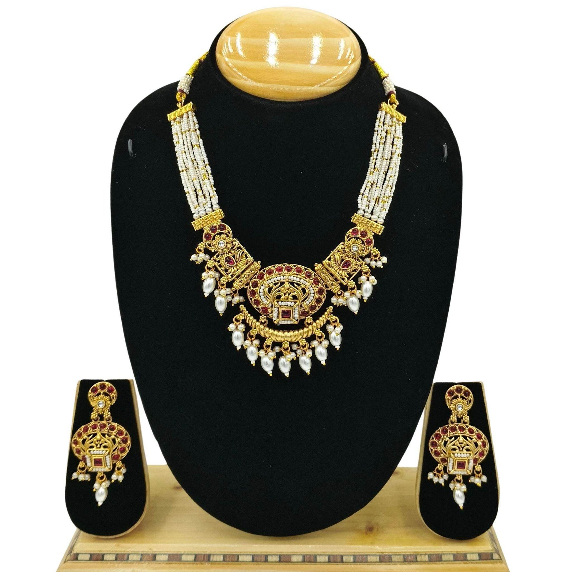 Saloni Rajwadi Necklace Set - Nandai Jewels
