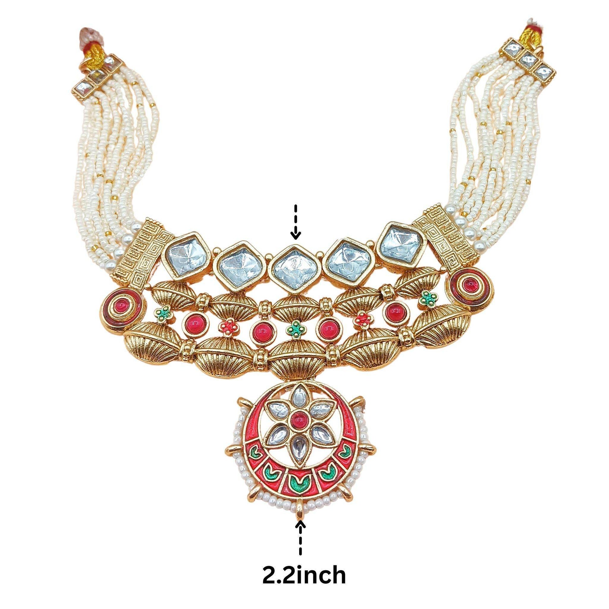 Rashmika Rajwadi Meena Jewelry set - Nandai Jewels