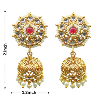 Aditi Rajwadi Necklace Set, Rajputi Bridal Jewellery, Kundan Choker Design, Indian Traditional Jewellery, Ethnic Gift for Women. - Nandai Jewels