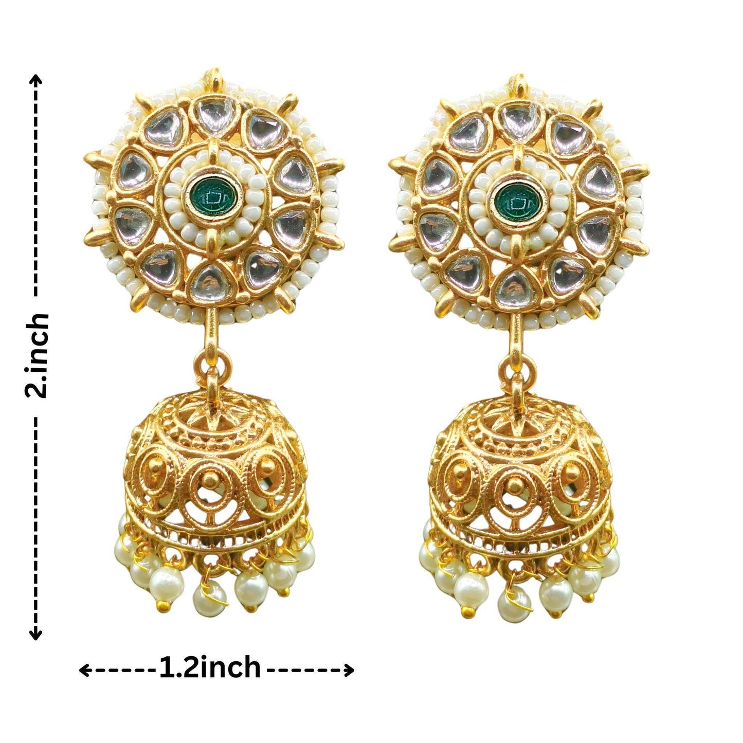 Aditi Rajwadi Necklace Set, Rajputi Bridal Jewellery, Kundan Choker Design, Indian Traditional Jewellery, Ethnic Gift for Women. - Nandai Jewels