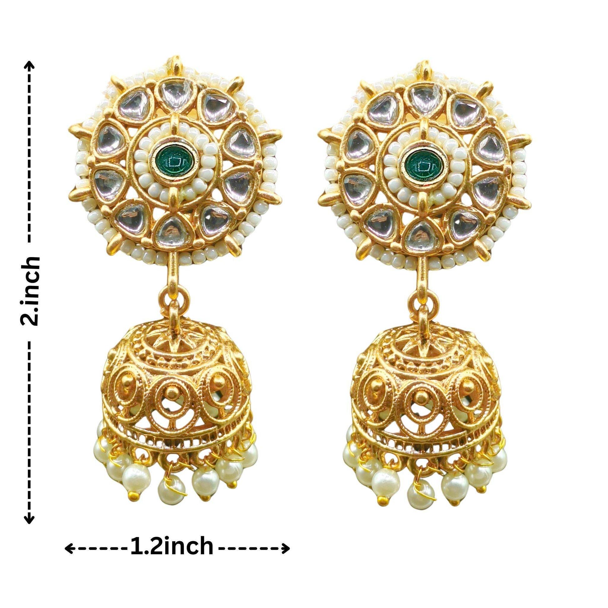 Aditi Rajwadi Necklace Set, Rajputi Bridal Jewellery, Kundan Choker Design, Indian Traditional Jewellery, Ethnic Gift for Women. - Nandai Jewels