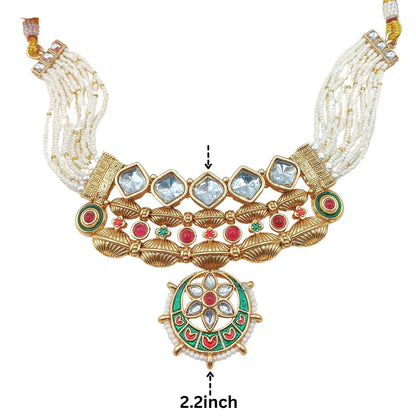 Rashmika Rajwadi Meena Jewelry set - Nandai Jewels